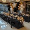imageHB HBB MAGIC Black Table Cloths 6 Foot Rectangle Tulle Table Skirt Rectangle Tables 6ft Fitted Spandex Table Covers Stretch Elastic Banquet Party Baby Shower Wedding Table ClothsBlack