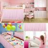 imageHB HBB MAGIC Pink Table Skirt Tulle Tutu Table Skirt for Rectangle Tables 6ft Girl Birthday Party Baby Shower Unicorn DecorationsPink