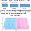imageHB HBB MAGIC Pink Tulle Tutu Table Skirt for Birthday Party Baby Shower Girls Wedding Gender Reveal Pink Table Skirts for Rectangle Tables 6FTBlue Pink Handmade