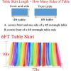 imageHB HBB MAGIC Pink Tulle Tutu Table Skirt for Birthday Party Baby Shower Girls Wedding Gender Reveal Pink Table Skirts for Rectangle Tables 6FTRainbow Handmade