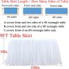 imageHB HBB MAGIC Pink Tulle Tutu Table Skirt for Birthday Party Baby Shower Girls Wedding Gender Reveal Pink Table Skirts for Rectangle Tables 6FTWhite Handmade