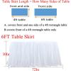 imageHB HBB MAGIC Pink Tulle Tutu Table Skirt for Birthday Party Baby Shower Girls Wedding Gender Reveal Pink Table Skirts for Rectangle Tables 6FTWhite Handmade