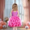 imageHB HBB MAGIC Tutu Sparkly Sequin Dress Girls Toddler Prom Birthday Party Formal Fancy Pink DressesHot Pink