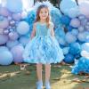 imageHB HBB MAGIC Tutu Sparkly Sequin Dress Girls Toddler Prom Birthday Party Formal Fancy Pink DressesOcean Blue