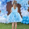 imageHB HBB MAGIC Tutu Sparkly Sequin Dress Girls Toddler Prom Birthday Party Formal Fancy Pink DressesOcean Blue