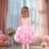 imageHB HBB MAGIC Tutu Sparkly Sequin Dress Girls Toddler Prom Birthday Party Formal Fancy Pink DressesPink