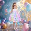 imageHB HBB MAGIC Tutu Sparkly Sequin Dress Girls Toddler Prom Birthday Party Formal Fancy Pink DressesWhite
