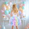 imageHB HBB MAGIC Tutu Sparkly Sequin Dress Girls Toddler Prom Birthday Party Formal Fancy Pink DressesWhite
