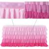 imageRainbow Table Skirt Colorful Tutu Tablecloth for 6ft Rectangle Table Birthday Uincorn Indian Party Christmas DecorationPink Chiffon