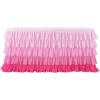 imageRainbow Table Skirt Colorful Tutu Tablecloth for 6ft Rectangle Table Birthday Uincorn Indian Party Christmas DecorationPink Chiffon