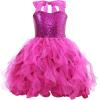 imageSequin Tutu Dress for Girls Birthday Dresses Sparkly Sequin Party Dress Kids Tulle Princess DressHot Pink