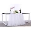 imageTable Skirt Wedding Baby Shower Birthday Bridal Shower Party White Tutu Table Skirt 9ft