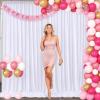imageWhite Backdrop Curtains 10x10FT Backdrop Curtain Drapes for Birthday Parties Wedding Backdrop Curtains Baby Shower Backdrop 2 Panels 5x10ft