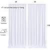 imageWhite Backdrop Curtains 10x10FT Backdrop Curtain Drapes for Birthday Parties Wedding Backdrop Curtains Baby Shower Backdrop 2 Panels 5x10ft