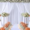 imageWhite Backdrop Curtains 10x10FT Backdrop Curtain Drapes for Birthday Parties Wedding Backdrop Curtains Baby Shower Backdrop 2 Panels 5x10ft