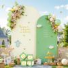 imageBlack Red Arch Backdrop Cover Set of 2 Spandex Arch Covers 72 and 6ft Wedding Arch Stand Cover Bridal Baby Shower Photo Stretchy Backdrop Arch Cover Birthday Party Arch CoversBeige  Green  2 Pack
