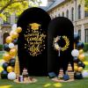imageBlack Red Arch Backdrop Cover Set of 2 Spandex Arch Covers 72 and 6ft Wedding Arch Stand Cover Bridal Baby Shower Photo Stretchy Backdrop Arch Cover Birthday Party Arch CoversBlack  2 Pack