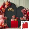 imageBlack Red Arch Backdrop Cover Set of 2 Spandex Arch Covers 72 and 6ft Wedding Arch Stand Cover Bridal Baby Shower Photo Stretchy Backdrop Arch Cover Birthday Party Arch CoversBlack  Red  2 Pack