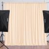 imageChampagne Backdrop Curtains 10x 10FT Curtains Backdrop for Birthday Parties Wedding Backdrop Decorations Baby Shower Backdrop Curtains 2 Panels 5x10ft