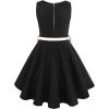 imageHB HBB MAGIC Girls Vintage Dress 50s Retro Twirling Special Occasion Dresses Size 614 Sleeveless Kids DressBlack