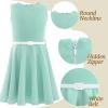 imageHB HBB MAGIC Girls Vintage Dress 50s Retro Twirling Special Occasion Dresses Size 614 Sleeveless Kids DressGreen