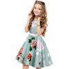 imageHB HBB MAGIC Girls Vintage Dress 50s Retro Twirling Special Occasion Dresses Size 614 Sleeveless Kids DressMint Green