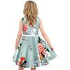 imageHB HBB MAGIC Girls Vintage Dress 50s Retro Twirling Special Occasion Dresses Size 614 Sleeveless Kids DressMint Green