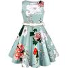 imageHB HBB MAGIC Girls Vintage Dress 50s Retro Twirling Special Occasion Dresses Size 614 Sleeveless Kids DressMint Green