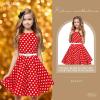 imageHB HBB MAGIC Girls Vintage Dress 50s Retro Twirling Special Occasion Dresses Size 614 Sleeveless Kids DressRed Polka Dot
