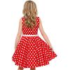 imageHB HBB MAGIC Girls Vintage Dress 50s Retro Twirling Special Occasion Dresses Size 614 Sleeveless Kids DressRed Polka Dot