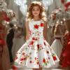 imageHB HBB MAGIC Girls Vintage Dress 50s Retro Twirling Special Occasion Dresses Size 614 Sleeveless Kids DressWhitered Rose