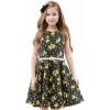 Black-yellow Floral