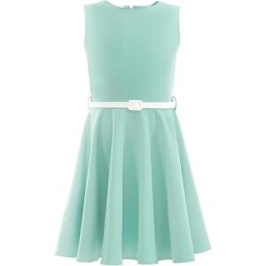 imageHB HBB MAGIC Girls Vintage Dress 50s Retro Twirling Special Occasion Dresses Size 614 Sleeveless Kids DressGreen