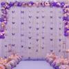 image:imageHB HBB MAGIC Purple Tulle Backdrop Curtains 10x10ft with Butterfly Decorations for Birthday Party Baby Shower Backdrop for Girl Lavender Sheer Wedding Photo Backdrop Curtain Bridal Shower Photoshoot