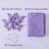 image:imageHB HBB MAGIC Purple Tulle Backdrop Curtains 10x10ft with Butterfly Decorations for Birthday Party Baby Shower Backdrop for Girl Lavender Sheer Wedding Photo Backdrop Curtain Bridal Shower Photoshoot
