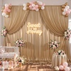 image:image10x10ft Silver Backdrop Curtains Glitter Sequin Photo Backdrop Curtain Fabric Silver Shimmer Drapes Backdrop Bridal Baby Shower Wedding Birthday Party Photography Backdrops Photoshoot 5x10FT 2 PanelsChampagne