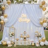 image:image10x10ft Silver Backdrop Curtains Glitter Sequin Photo Backdrop Curtain Fabric Silver Shimmer Drapes Backdrop Bridal Baby Shower Wedding Birthday Party Photography Backdrops Photoshoot 5x10FT 2 PanelsGlitter Silver