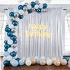 image:image10x10ft Silver Backdrop Curtains Glitter Sequin Photo Backdrop Curtain Fabric Silver Shimmer Drapes Backdrop Bridal Baby Shower Wedding Birthday Party Photography Backdrops Photoshoot 5x10FT 2 PanelsSilver