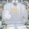image:image10x10ft Silver Backdrop Curtains Glitter Sequin Photo Backdrop Curtain Fabric Silver Shimmer Drapes Backdrop Bridal Baby Shower Wedding Birthday Party Photography Backdrops Photoshoot 5x10FT 2 PanelsSilver