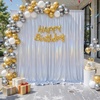 image:image10x10ft Silver Backdrop Curtains Glitter Sequin Photo Backdrop Curtain Fabric Silver Shimmer Drapes Backdrop Bridal Baby Shower Wedding Birthday Party Photography Backdrops Photoshoot 5x10FT 2 PanelsGlitter Silver