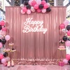 image:image10x10ft Silver Backdrop Curtains Glitter Sequin Photo Backdrop Curtain Fabric Silver Shimmer Drapes Backdrop Bridal Baby Shower Wedding Birthday Party Photography Backdrops Photoshoot 5x10FT 2 PanelsRose Gold