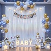 image:image10x10ft Silver Backdrop Curtains Glitter Sequin Photo Backdrop Curtain Fabric Silver Shimmer Drapes Backdrop Bridal Baby Shower Wedding Birthday Party Photography Backdrops Photoshoot 5x10FT 2 PanelsGlitter Silver