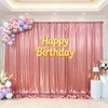 image:image10x10ft Silver Backdrop Curtains Glitter Sequin Photo Backdrop Curtain Fabric Silver Shimmer Drapes Backdrop Bridal Baby Shower Wedding Birthday Party Photography Backdrops Photoshoot 5x10FT 2 PanelsRose Gold