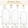 image:imageBeige Arch Backdrop Cover Set of 3 Beige Arch Cover Spandex Wedding Arch Covers Stretchy Backdrop for Bridal Shower Birthday Party Baby Shower Ceremony Event Balloon Arch Stand Covers 4ft 5ft 6ftBeige