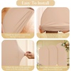 image:imageBeige Arch Backdrop Cover Set of 3 Beige Arch Cover Spandex Wedding Arch Covers Stretchy Backdrop for Bridal Shower Birthday Party Baby Shower Ceremony Event Balloon Arch Stand Covers 4ft 5ft 6ftNude