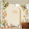image:imageBeige Arch Backdrop Cover Set of 3 Beige Arch Cover Spandex Wedding Arch Covers Stretchy Backdrop for Bridal Shower Birthday Party Baby Shower Ceremony Event Balloon Arch Stand Covers 4ft 5ft 6ftBeige