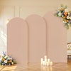 image:imageBeige Arch Backdrop Cover Set of 3 Beige Arch Cover Spandex Wedding Arch Covers Stretchy Backdrop for Bridal Shower Birthday Party Baby Shower Ceremony Event Balloon Arch Stand Covers 4ft 5ft 6ftNude