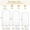 image:imageBeige Arch Backdrop Cover Set of 3 Beige Arch Cover Spandex Wedding Arch Covers Stretchy Backdrop for Bridal Shower Birthday Party Baby Shower Ceremony Event Balloon Arch Stand Covers 4ft 5ft 6ftPink