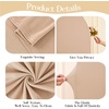 image:imageBeige Arch Backdrop Cover Set of 3 Beige Arch Cover Spandex Wedding Arch Covers Stretchy Backdrop for Bridal Shower Birthday Party Baby Shower Ceremony Event Balloon Arch Stand Covers 4ft 5ft 6ftNude