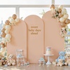 image:imageBeige Arch Backdrop Cover Set of 3 Beige Arch Cover Spandex Wedding Arch Covers Stretchy Backdrop for Bridal Shower Birthday Party Baby Shower Ceremony Event Balloon Arch Stand Covers 4ft 5ft 6ftNude